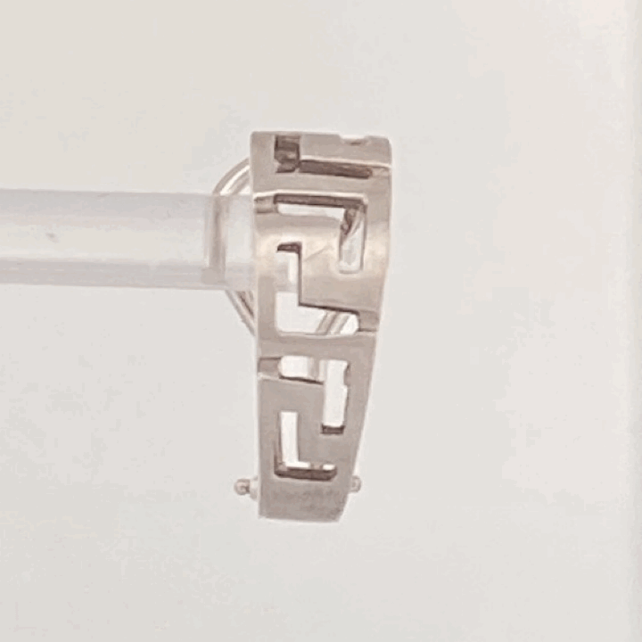 White Gold Hoop Earrings