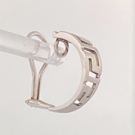 White Gold Hoop Earrings