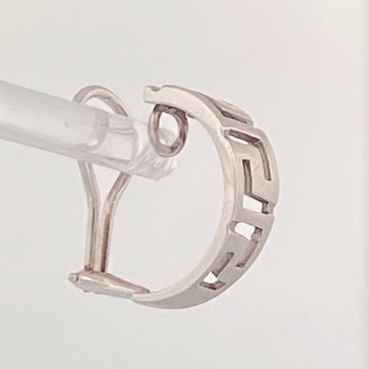 White Gold Hoop Earrings