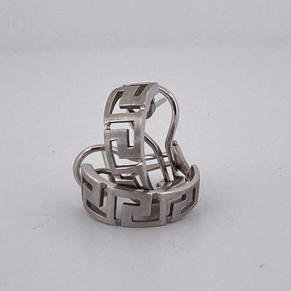 White Gold Hoop Earrings