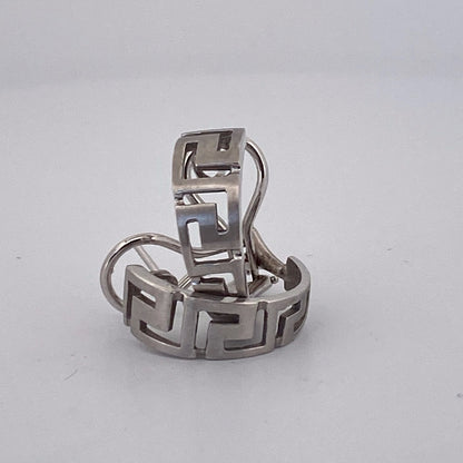 White Gold Hoop Earrings